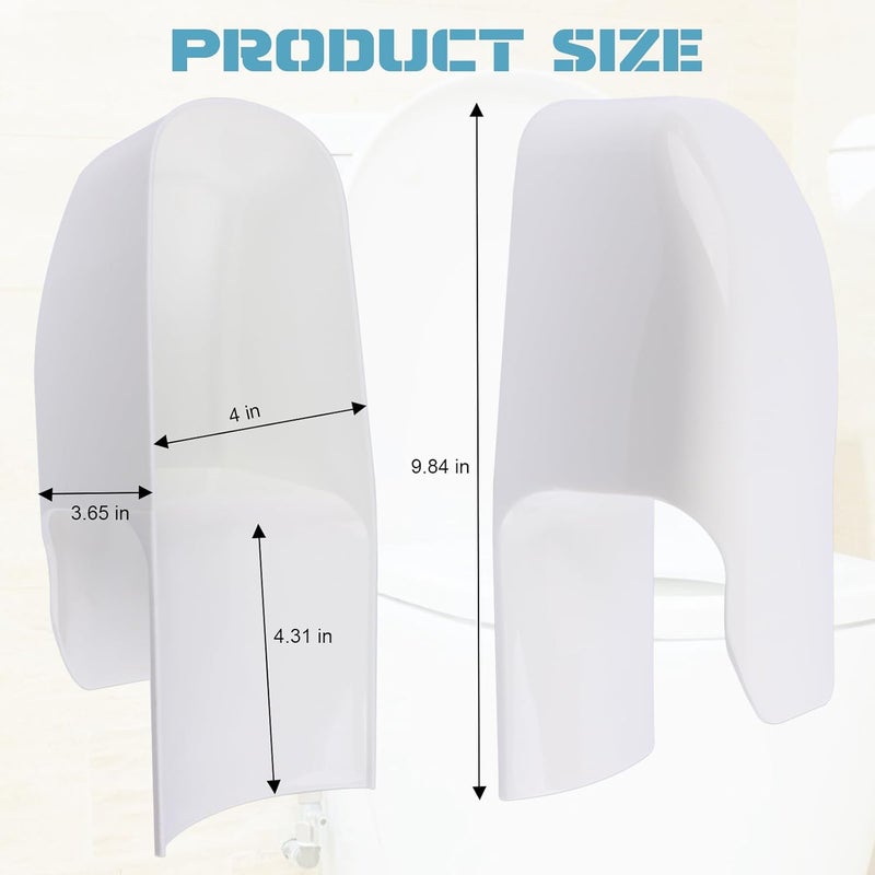 AFZZ Portable Toilet Splash Guard for Directs Urine Home Care Disability Elevated and Boys Potty Training, Diversion Pee Guard Prevents Kids & Adult Men from Peeing Splash, Upgrad Fits Most Toilet Seats - Image 2